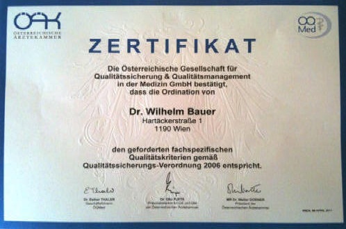 Qualitts Zertifikat